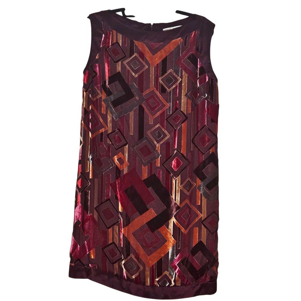 Steve Madden Velvet Burnout Dress Size‎ 10 Romantic Academia Whimsigoth Holiday